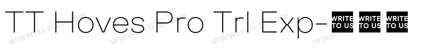 TT Hoves Pro Trl Exp字体转换